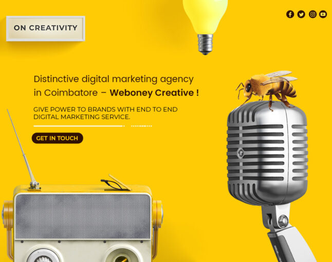 Distinctive digital marketing agency in Coimbatore – Weboney Creative!